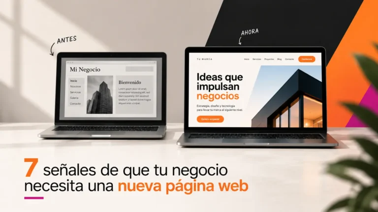 Nueva página web: 7 señales clave para saber si la necesitas
